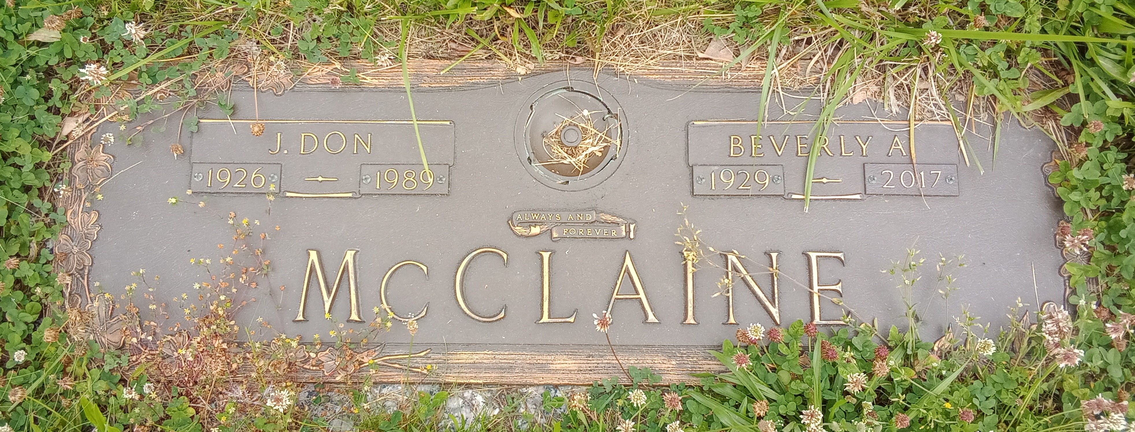 Don & Bev's tombstone
