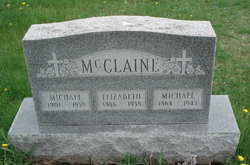 Michael & Elizabeth McClaine tombstone