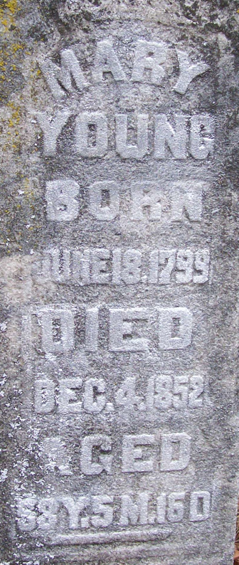 Mary (Ramsey) Young tombstone